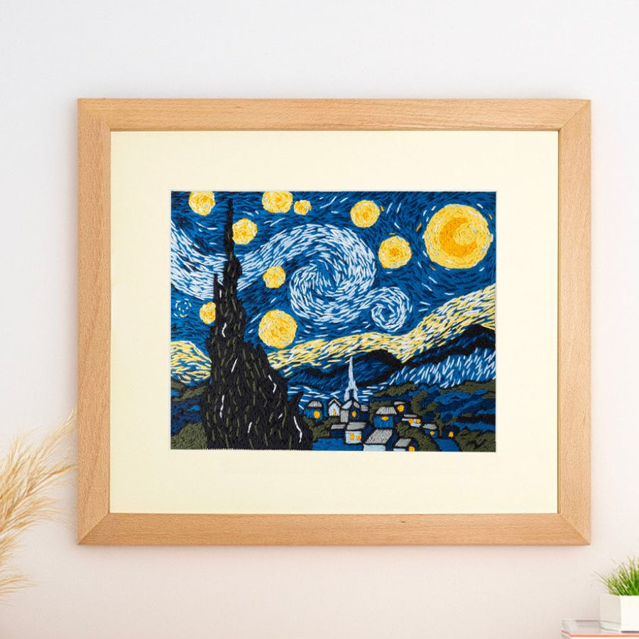 Van Gogh-inspired needlepoint kit by Unwind Studio