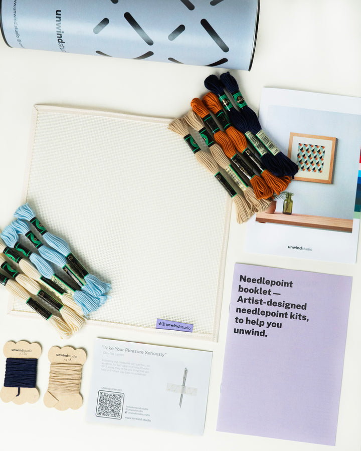Tumbling Blocks V4: Needlepoint Counted Kit