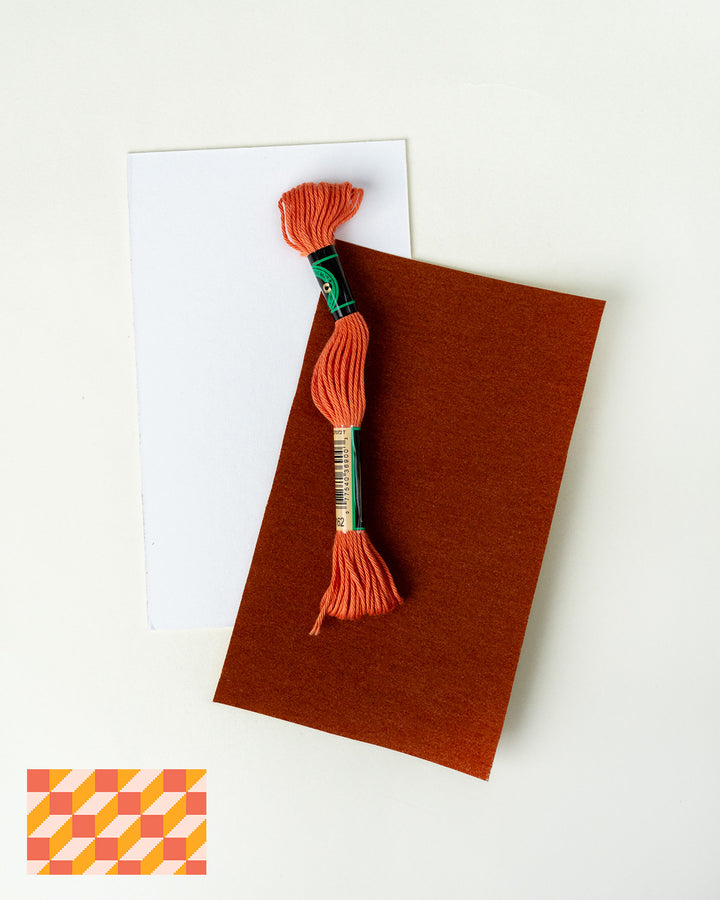 Tumbling Blocks V1: Needlepoint Counted Kit for Clutch Insert