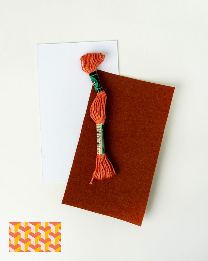 Tumbling Blocks V3: Needlepoint Counted Kit for Clutch Insert