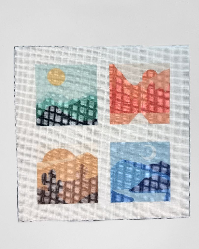 Landscape Coaster Set - Misaligned Faulty Canvas