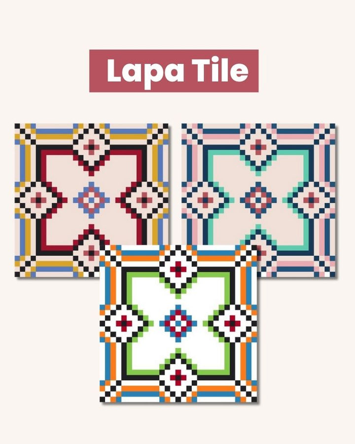 Geometric Tiles Needlepoint Chart - Digital Download by Unwind Studio