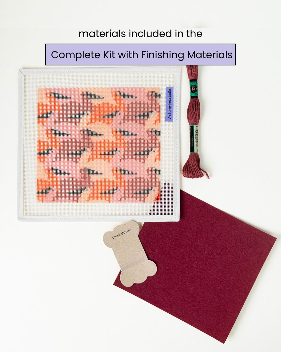 Birdies Sunglasses Case Needlepoint Kit