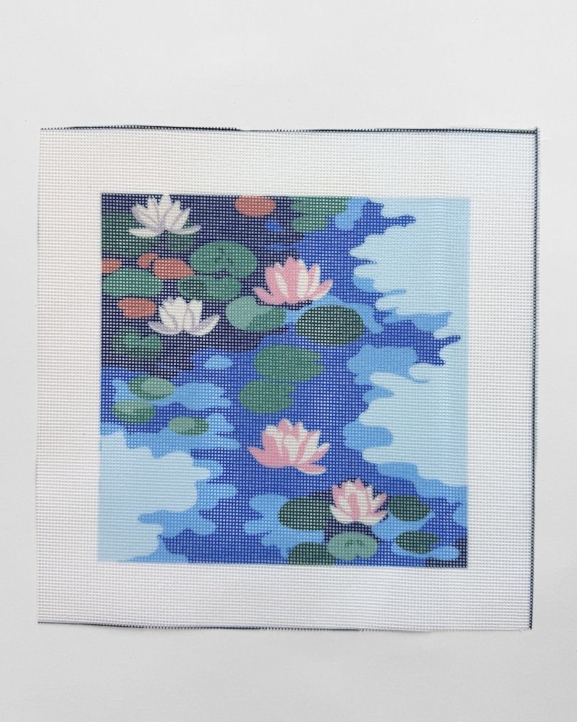 Claude Monet "Water Lilies" - Misaligned Faulty Canvas