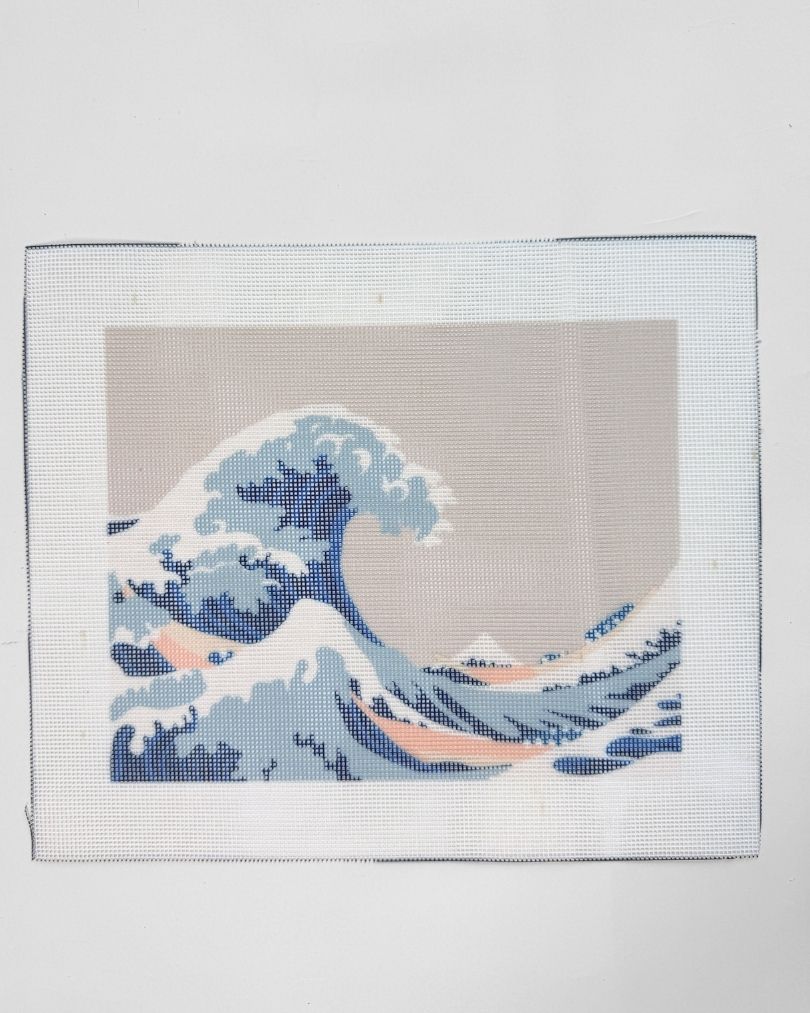 The Great Wave - Misaligned Faulty Canvas