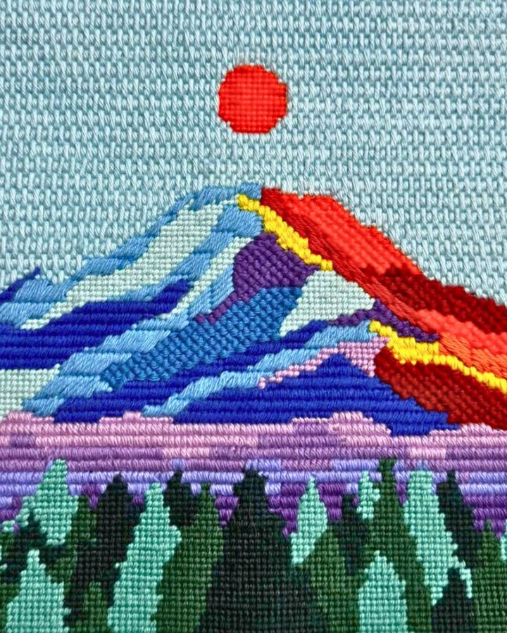Mount Rainier Gobelinstickerei