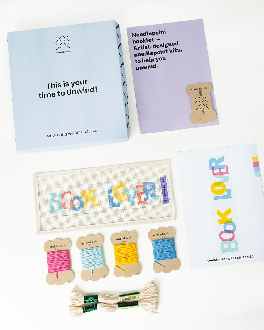 Book Lovers Bookmark Needlepoint Kit x Draper James