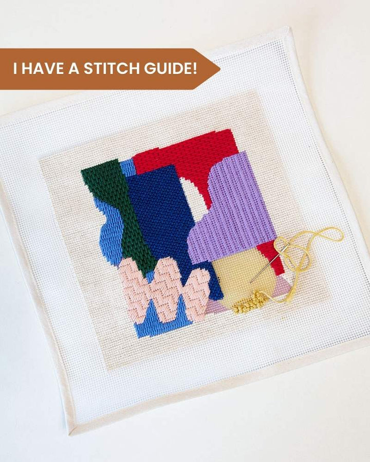 Abstract Visuals Needlepoint Kit Collection – Unwind Studio