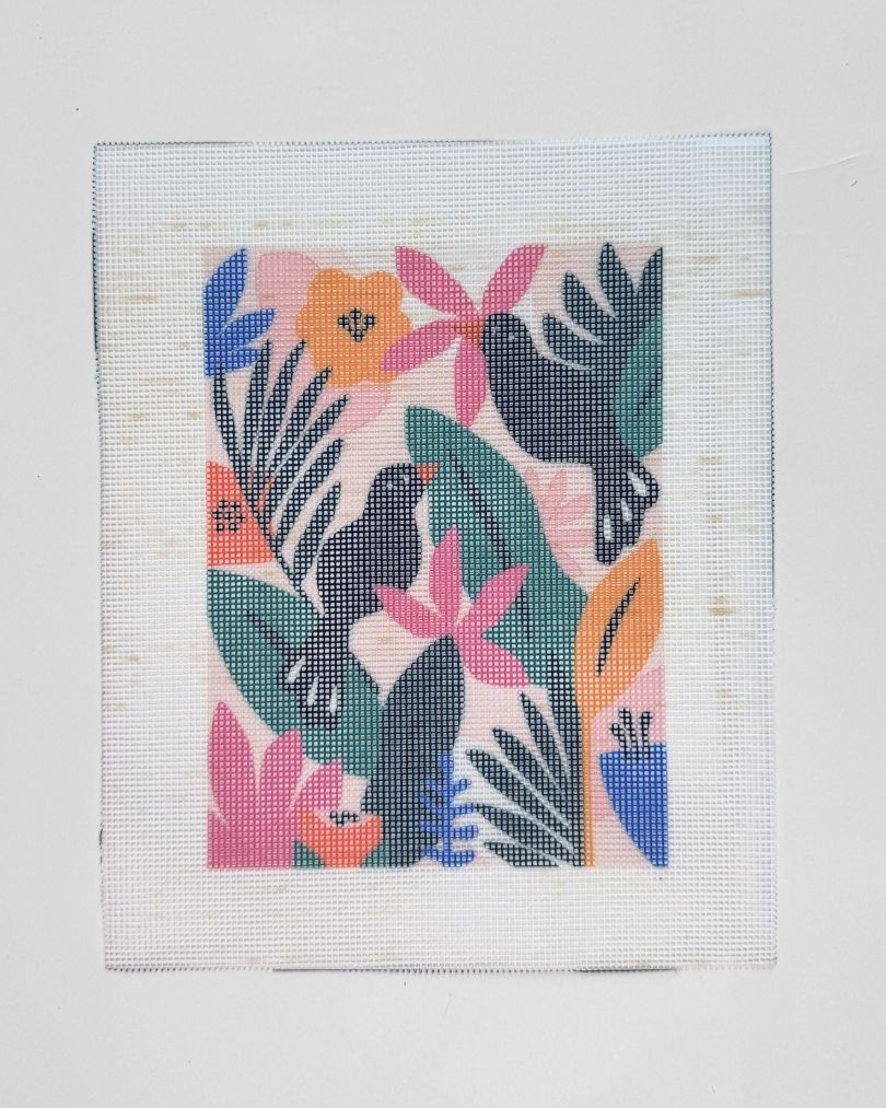 Colorful Jungle - Misaligned Faulty Canvas