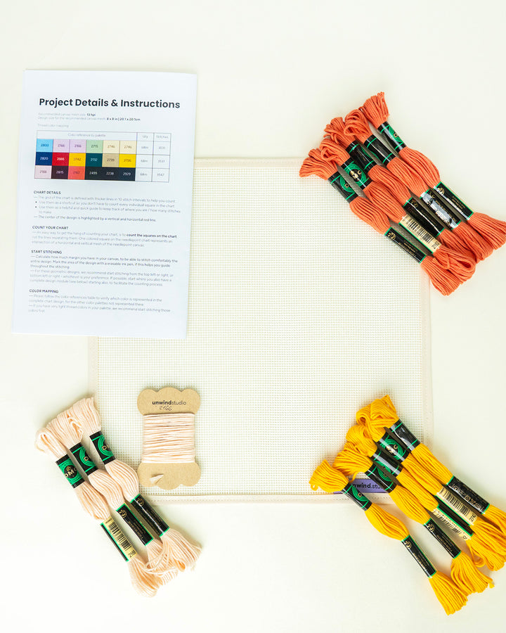 Tumbling Blocks V2: Needlepoint Counted Kit
