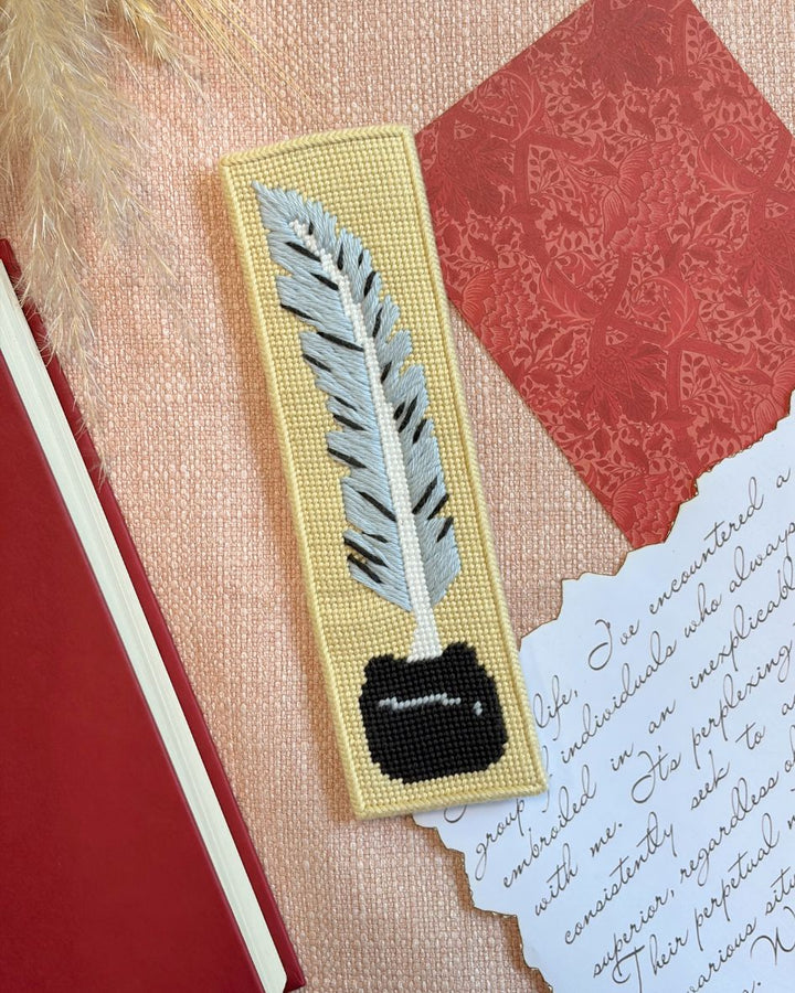 Quill Pen Bookmark Needlepoint Kit