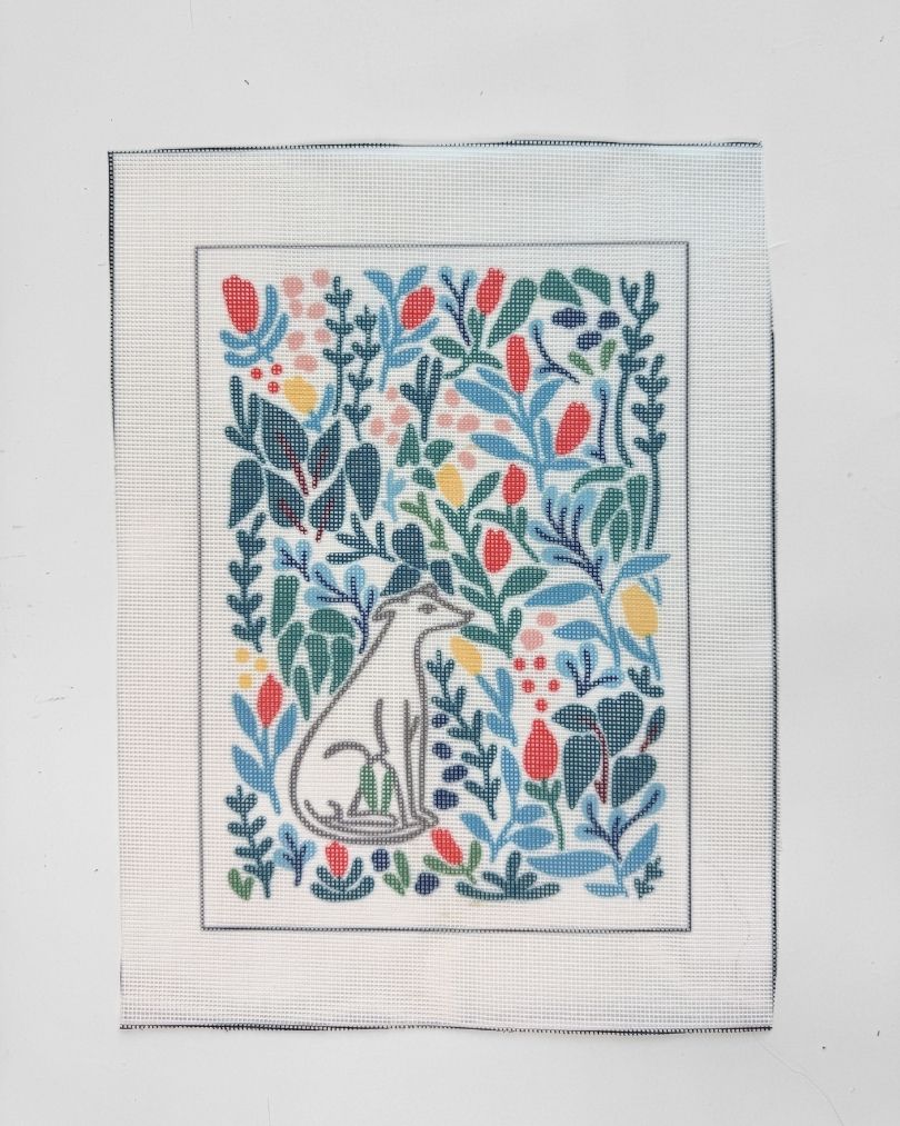 Spring Dog - Misaligned Faulty Canvas