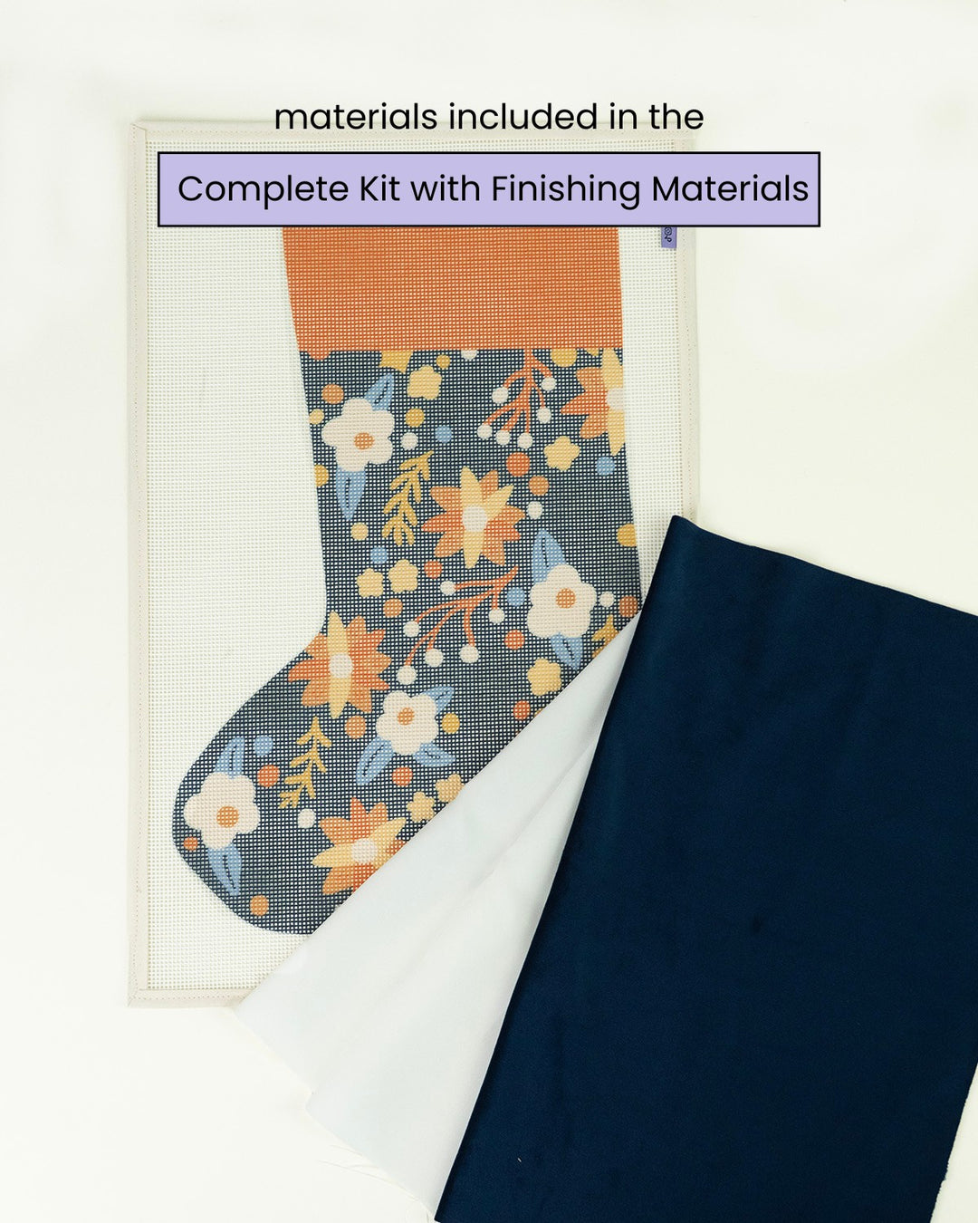 Nocturne in Bloom Stocking Needlepoint Kit