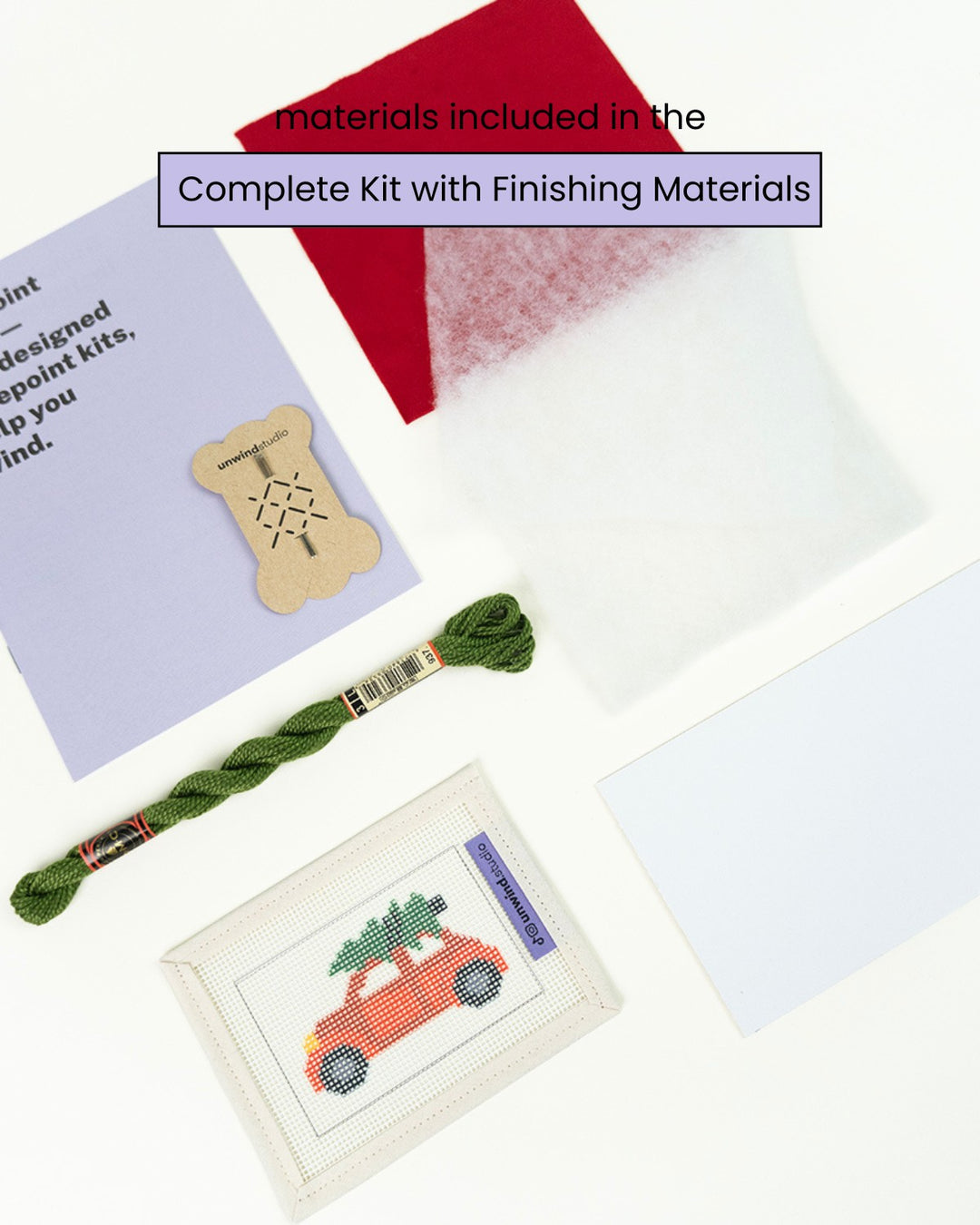 Holiday Roadtrip Needlepoint Ornament Kit