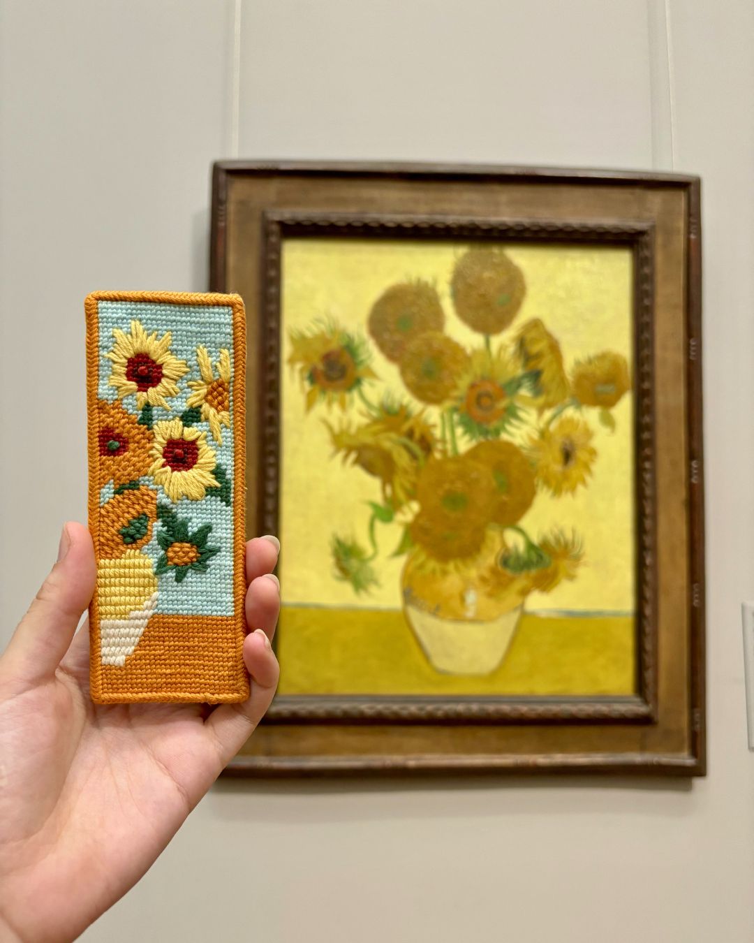 Van Gogh "Sunflowers" Bookmark Needlepoint Kit
