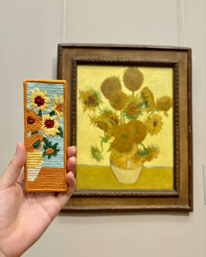 Van Gogh "Sunflowers" Bookmark Needlepoint Kit