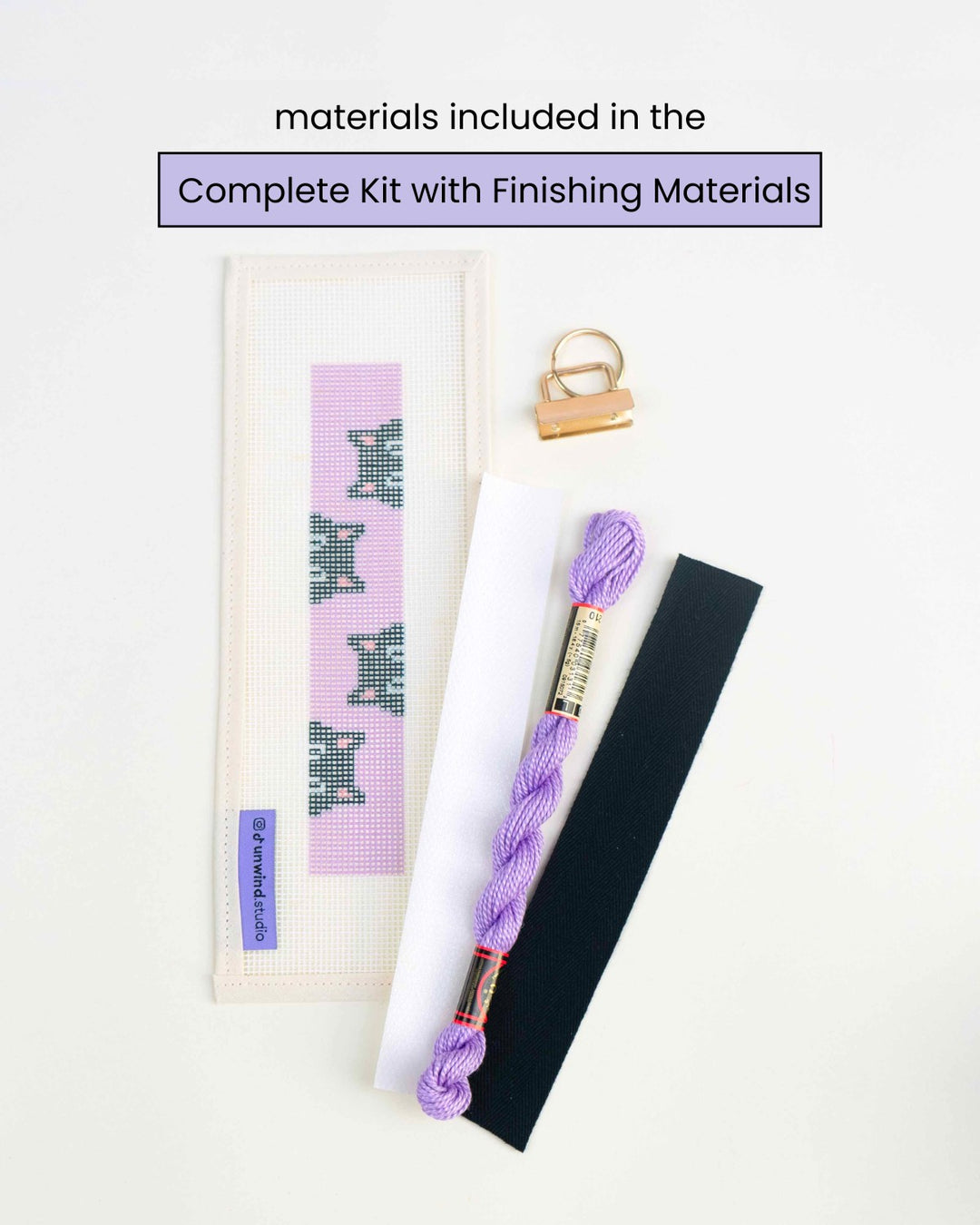 Cats Key Fob Needlepoint Kit