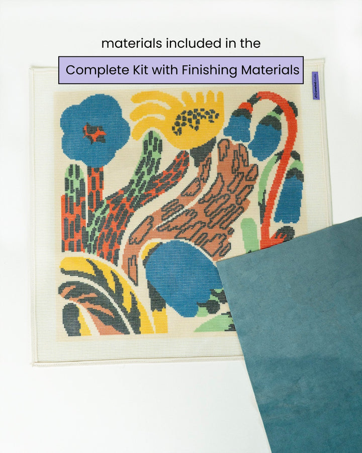 Flowerbed Needlepoint Cushion Kit