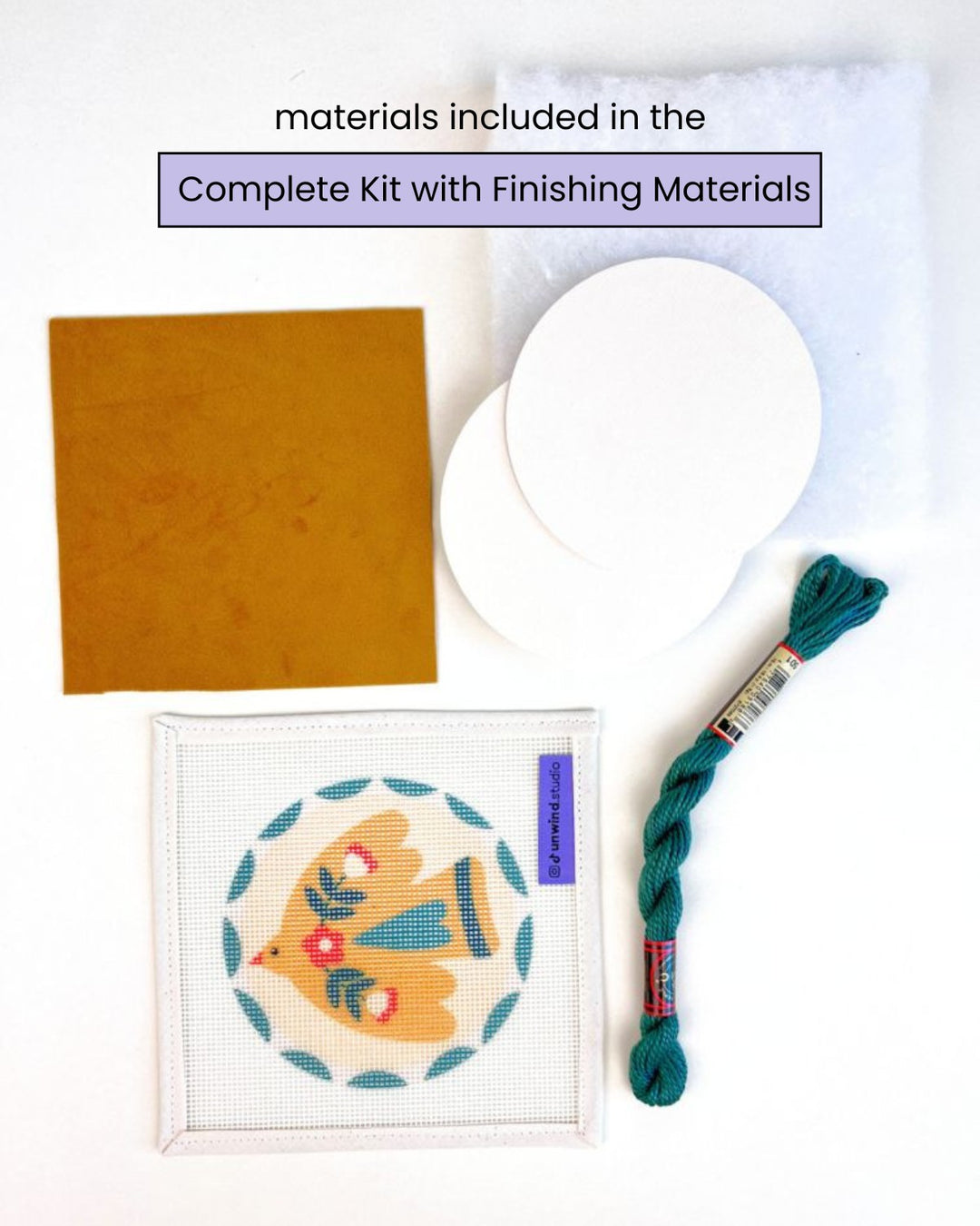 Dawn Folk Bird Needlepoint Ornament Kit