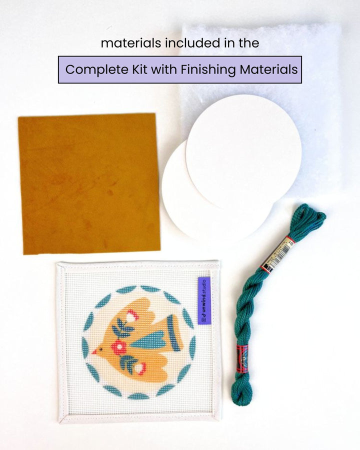 Dawn Folk Bird Needlepoint Ornament Kit