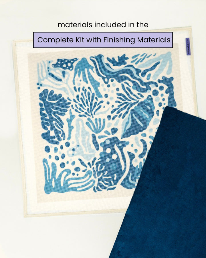 Coastal Matisse Needlepoint Cushion Kit