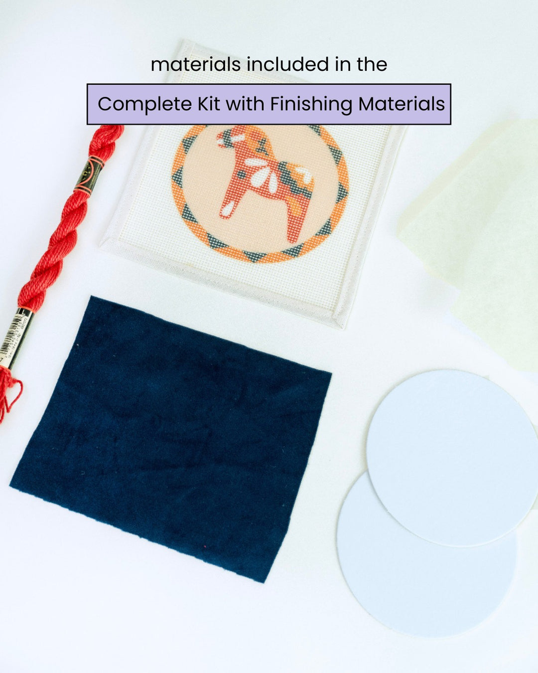 Dala Horse Red Needlepoint Ornament Kit