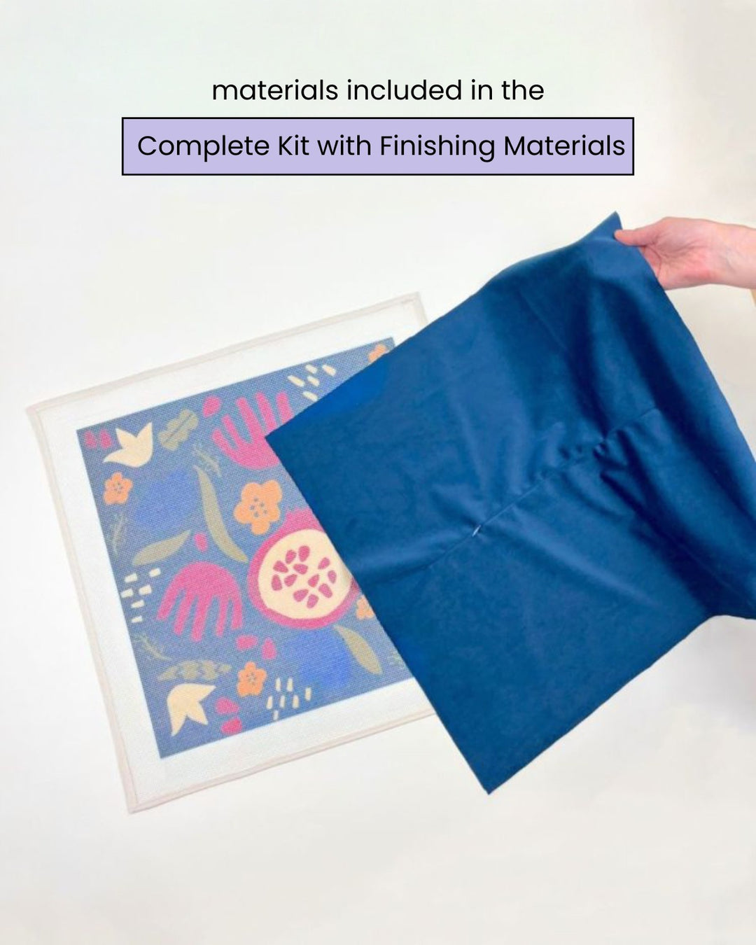 Pomegranates & Flowers Needlepoint Cushion Kit