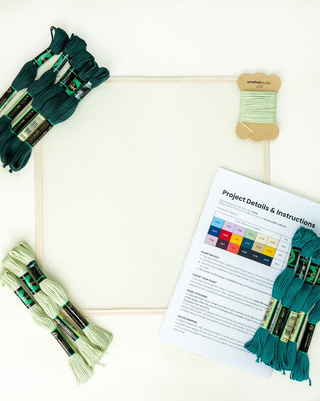 Tumbling Blocks V2: Needlepoint Counted Kit
