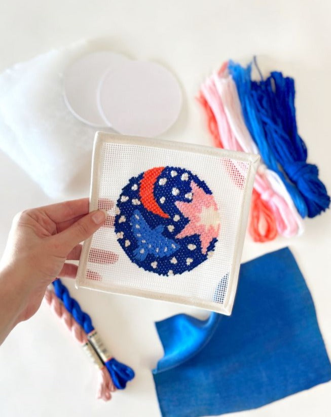 Christmas Night Needlepoint Ornament Kit by Unwind Studio