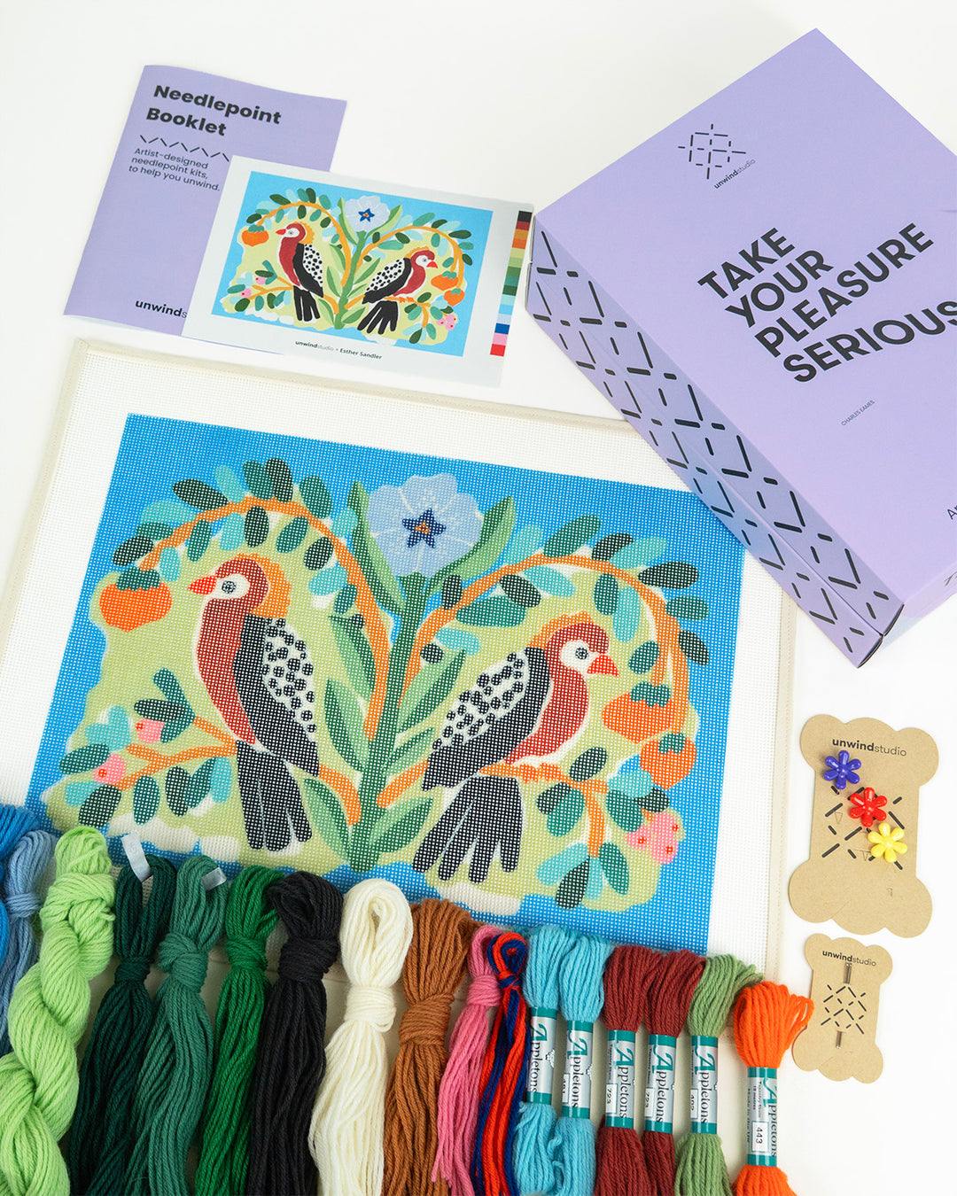 Canevas de coussin Birds of a Feather