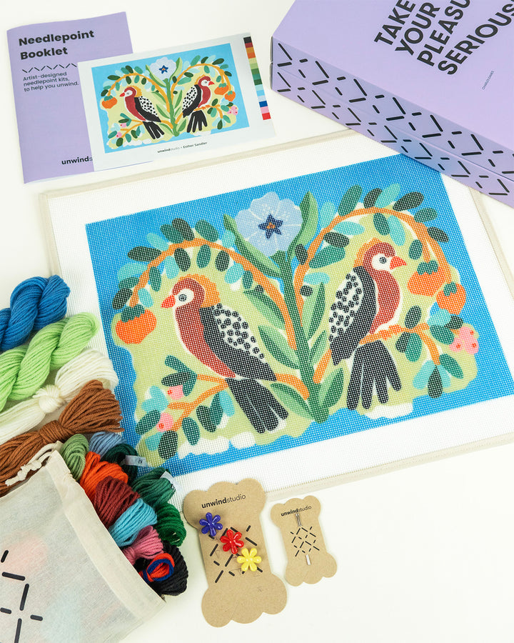 Canevas de coussin Birds of a Feather