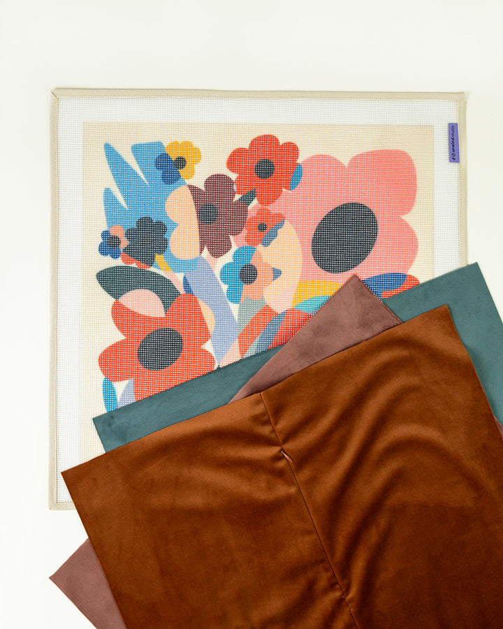 Bloom in Color Needlepoint Cushion Kit