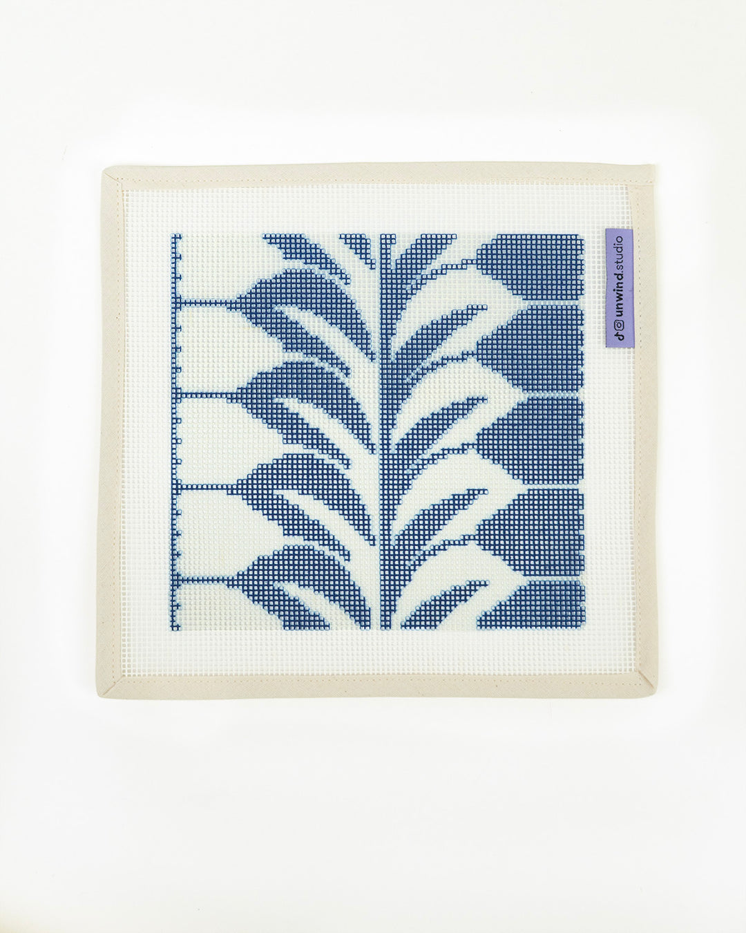 Blue Mirror Sunglasses Case Needlepoint Kit