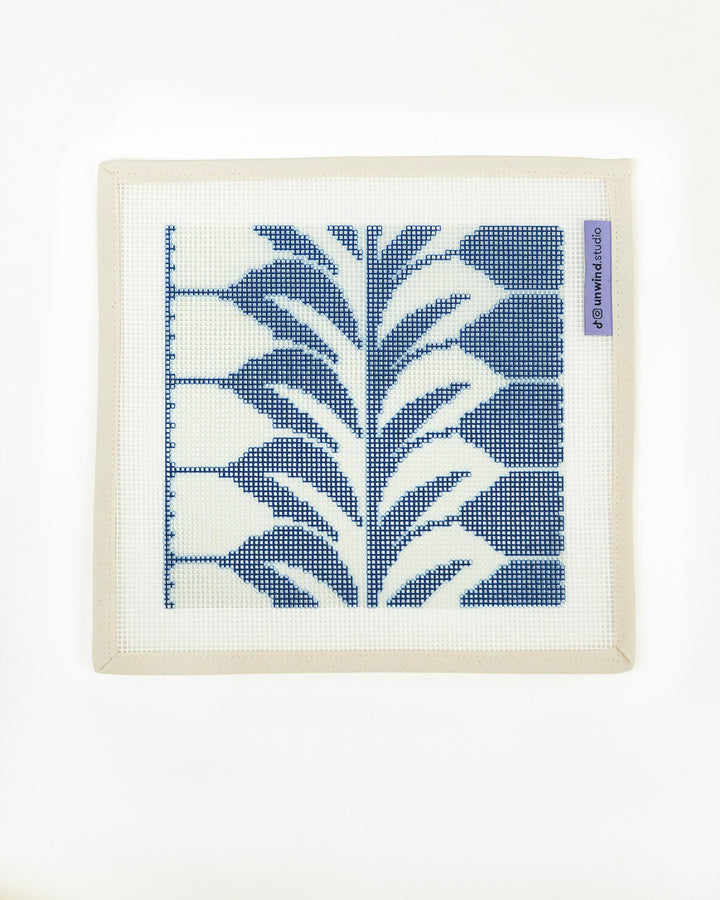 Blue Mirror Sunglasses Case Needlepoint Kit