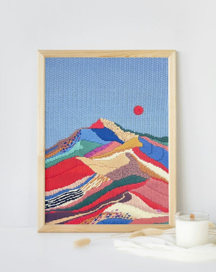 Blue Sand Needlepoint Kit by Unwind Studio