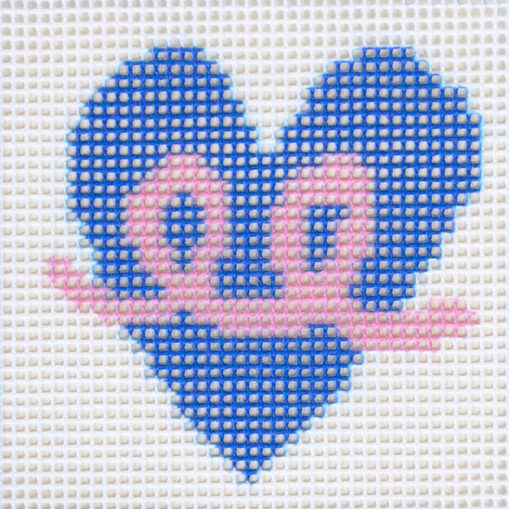 Love Party Needlepoint Kit for Kids by Unwind Studio