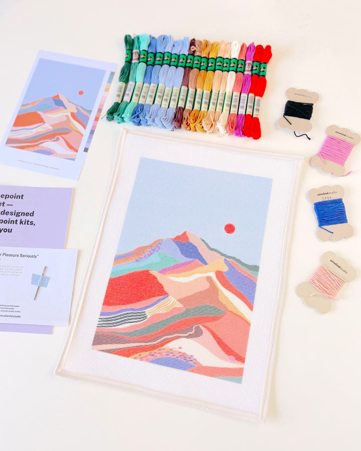 Blue Sand Modern Needlepoint Kit