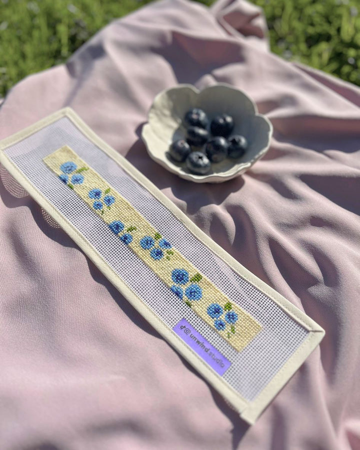 Blueberries Key Fob Needlepoint Kit