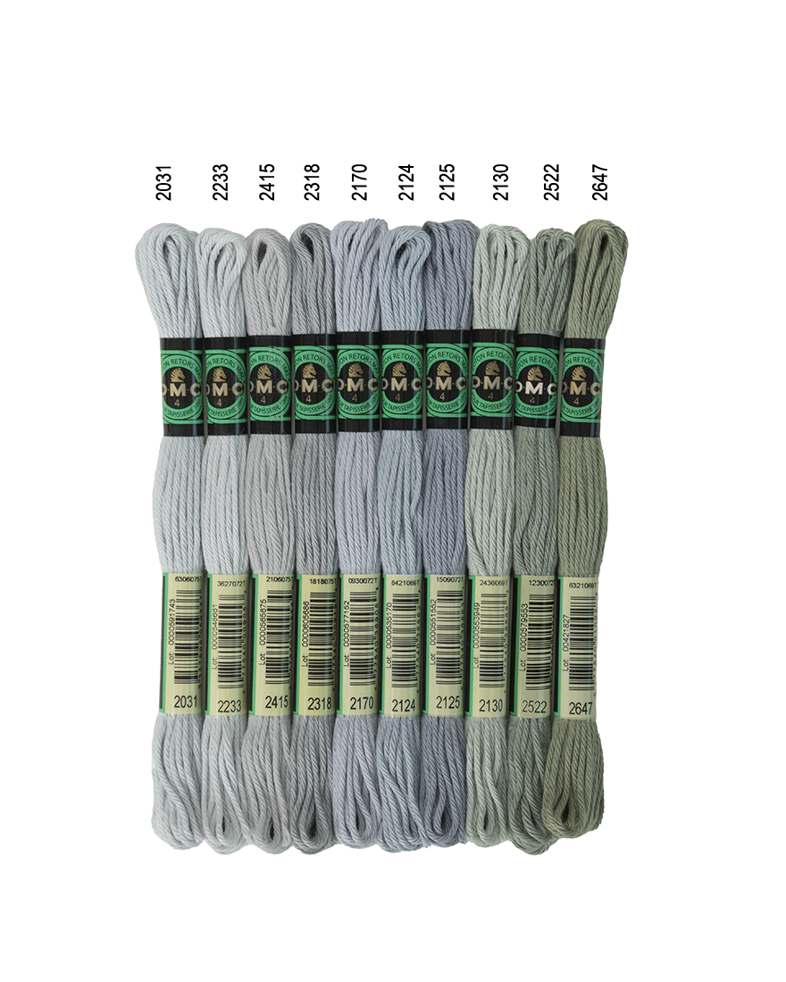 DMC Soft Matte Cotton - Greys & Black