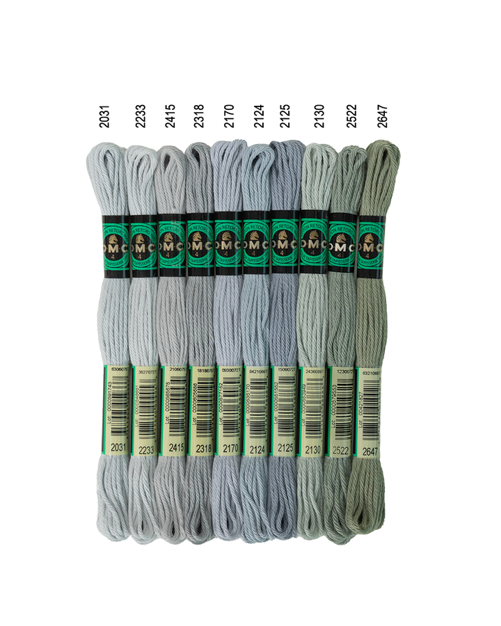 DMC Soft Matte Cotton - Greys & Black