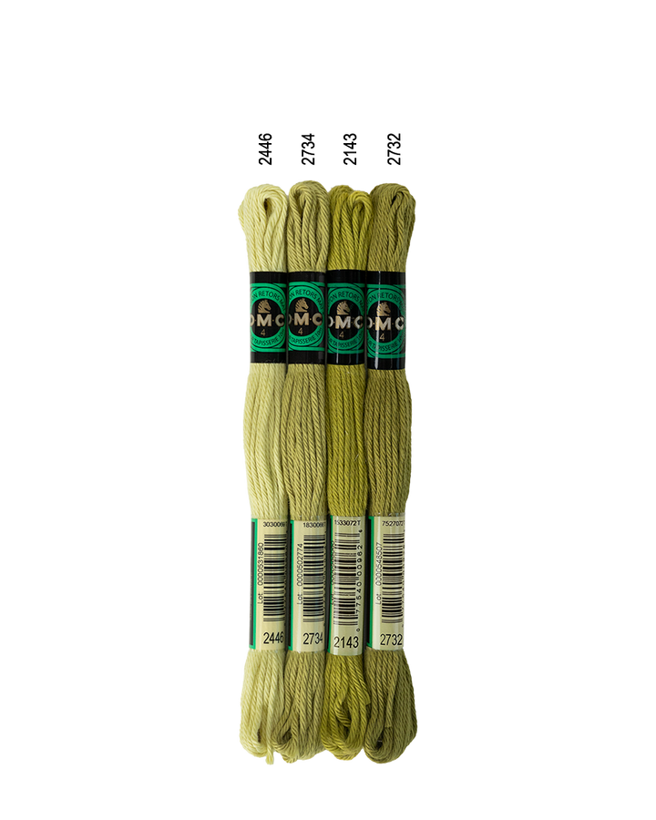 DMC Soft Matte Cotton - Warm Greens
