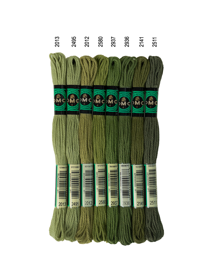 DMC Soft Matte Cotton - Greens Mix
