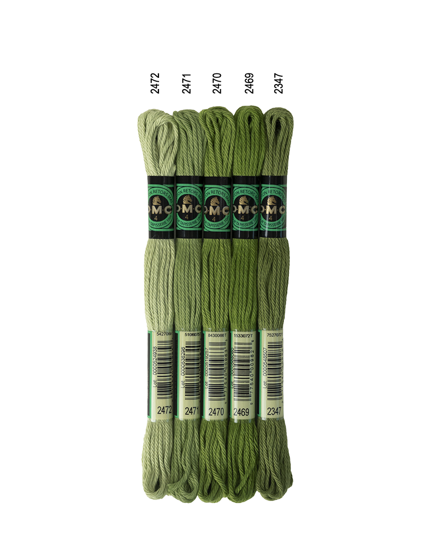 DMC Soft Matte Cotton - Warm Greens