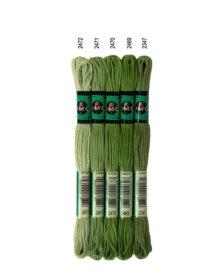 DMC Soft Matte Cotton - Warm Greens