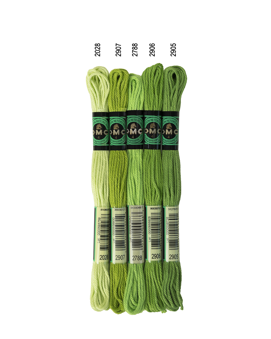 DMC Soft Matte Cotton - Warm Greens