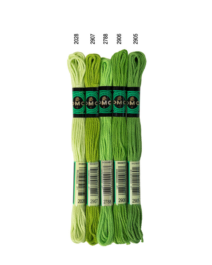 DMC Soft Matte Cotton - Warm Greens