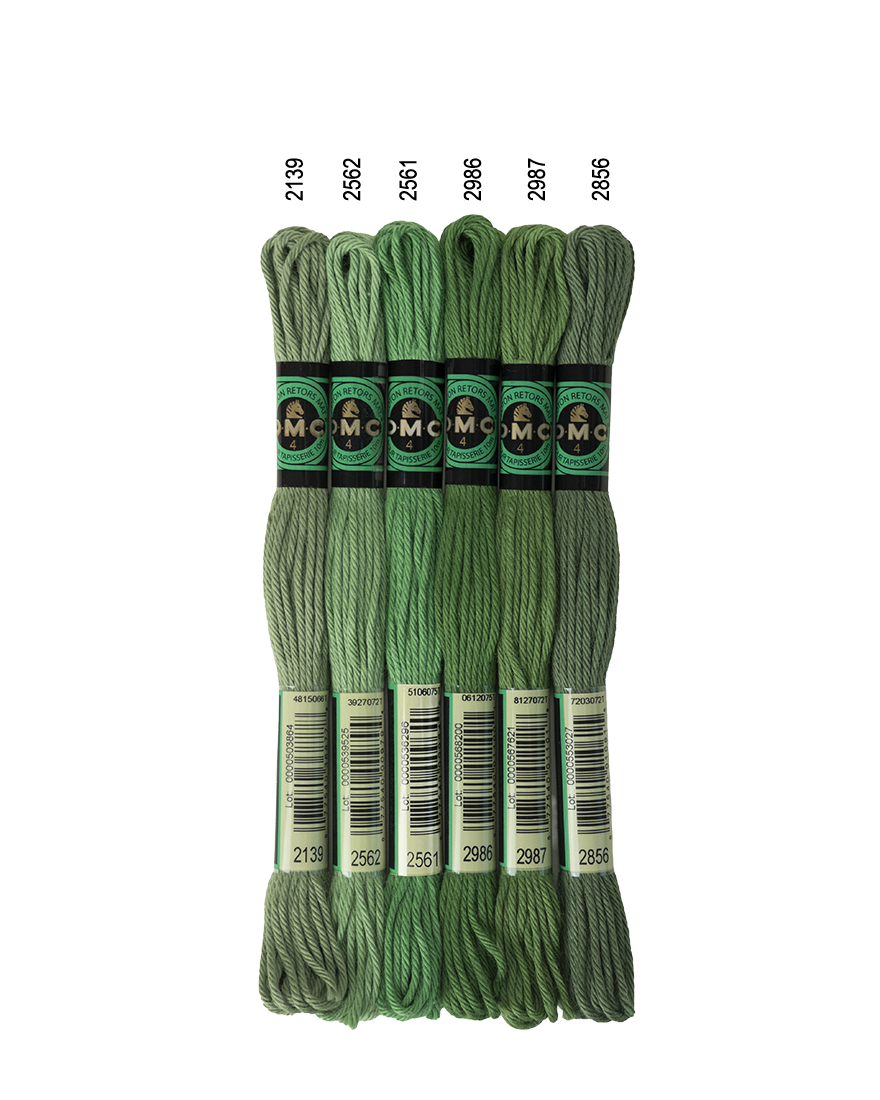 DMC Soft Matte Cotton - Cold Greens
