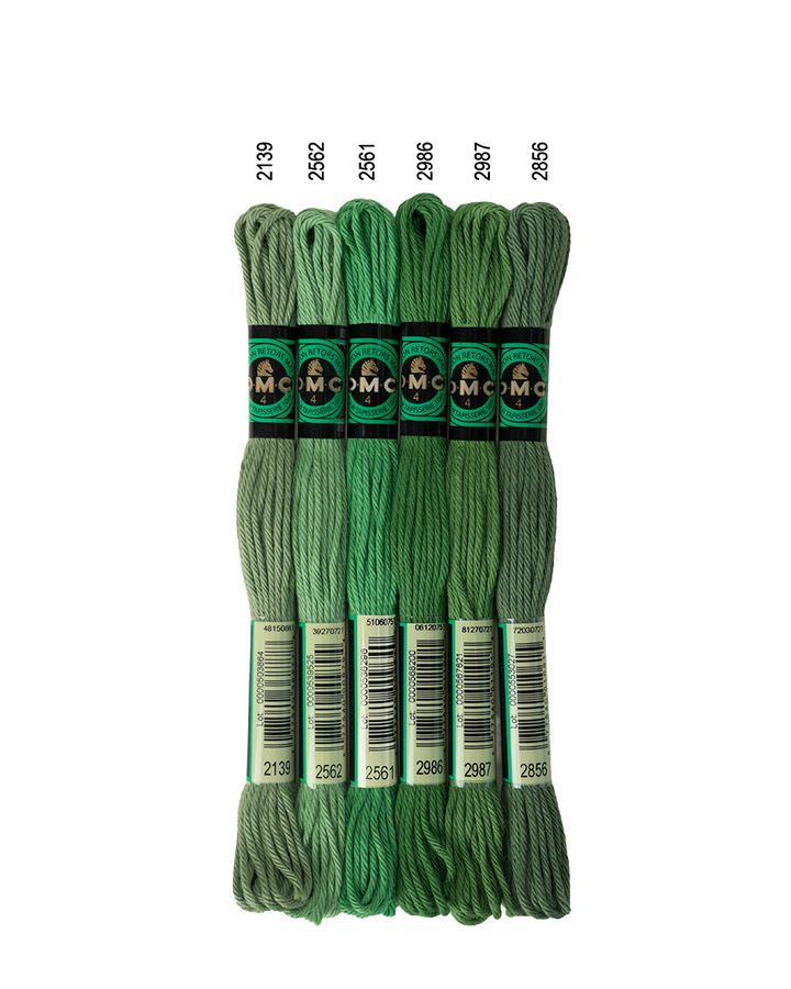 DMC Soft Matte Cotton - Cold Greens