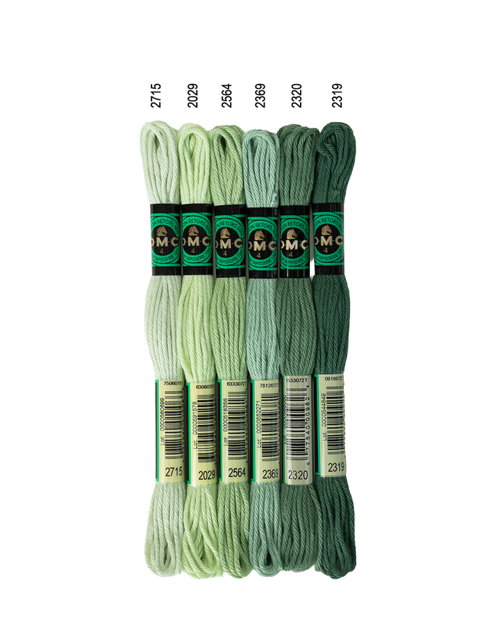 DMC Soft Matte Cotton - Cold Greens