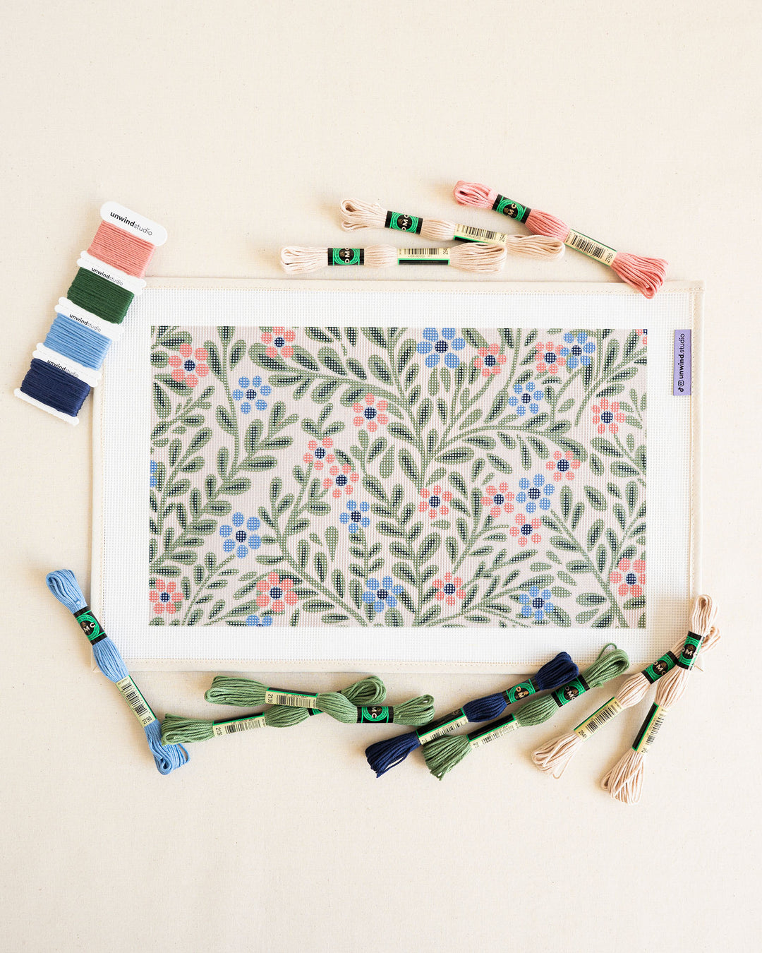 Promenade Garden Needlepoint Cushion Kit